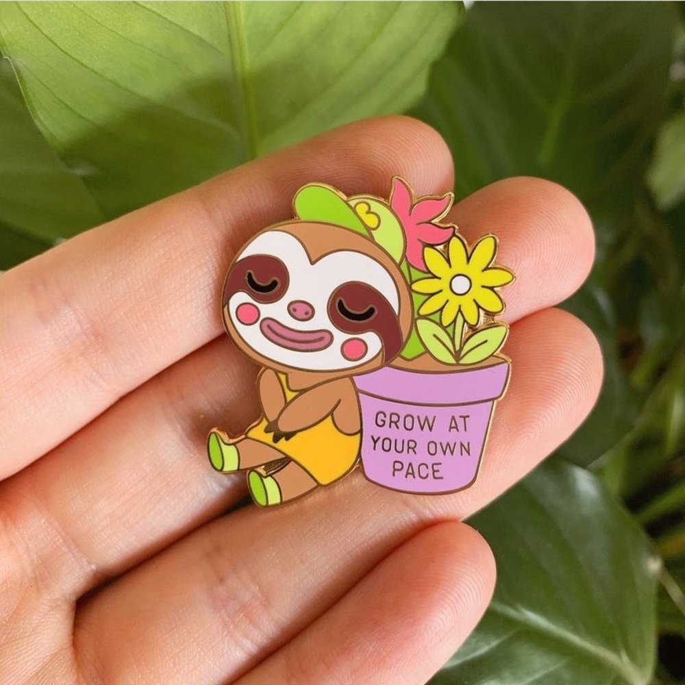 Sugarbones animal crossing enamel pin